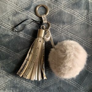 Puff ball key chain